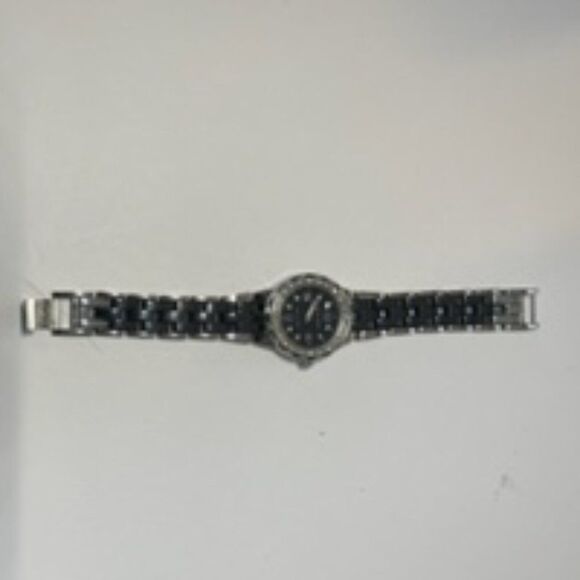 Anne Klein Womens Silver and Black Watch - Picture 2 of 8